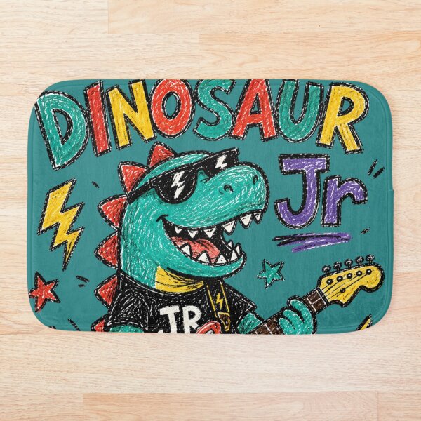 Aperçu de l'œuvre Guitare Dinosaur Junior Rockstar créée et vendue par BoringClothes .