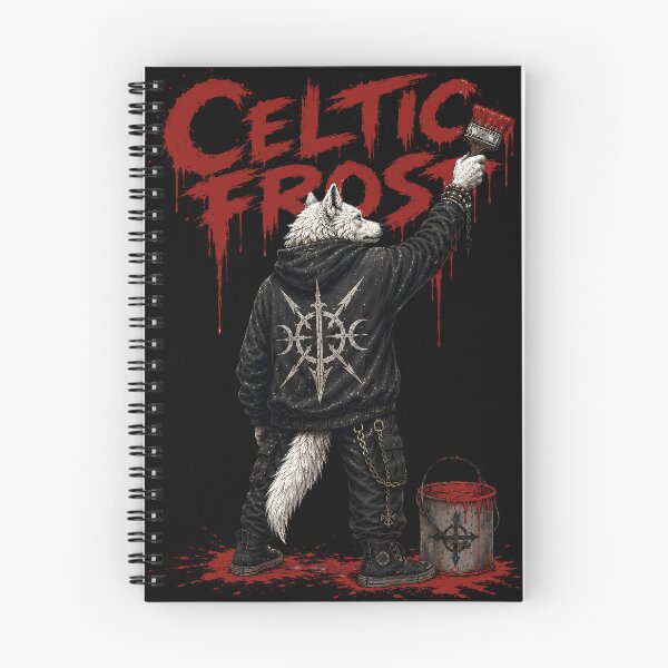 Item preview, Celtic Frost Winter Wolf Graffiti Metal Art designed and sold by ZHISUART.