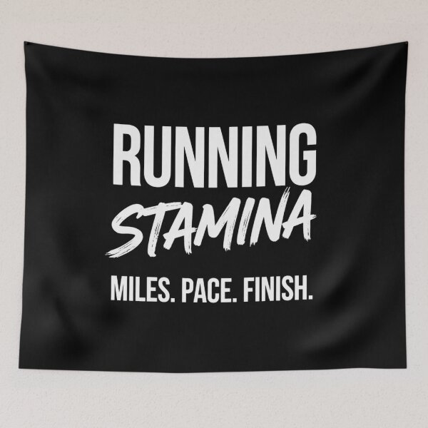 Item preview, Running Stamina T-Shirt - Miles, Pace, Finish designed and sold by FestivityFinds.