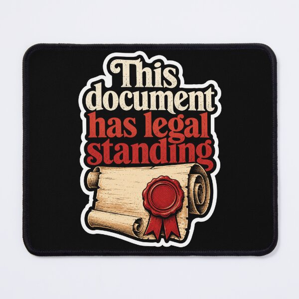 Item preview, This Document Has Legal Standing Law Parchment Seal designed and sold by ColeLaniTrading.