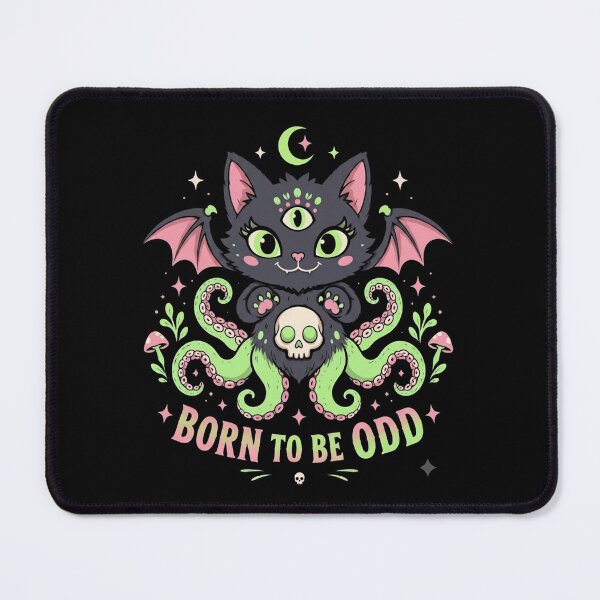 Item preview, Born To Be Odd - Pastel Goth Three Eyed Cat & Cthulhu designed and sold by PDGcreative.