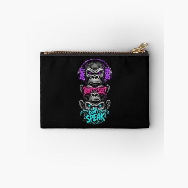 Item preview, Neon Three Wise Gorillas Hear No See No Speak No Evil Urban Art designed and sold by Vermanartist.