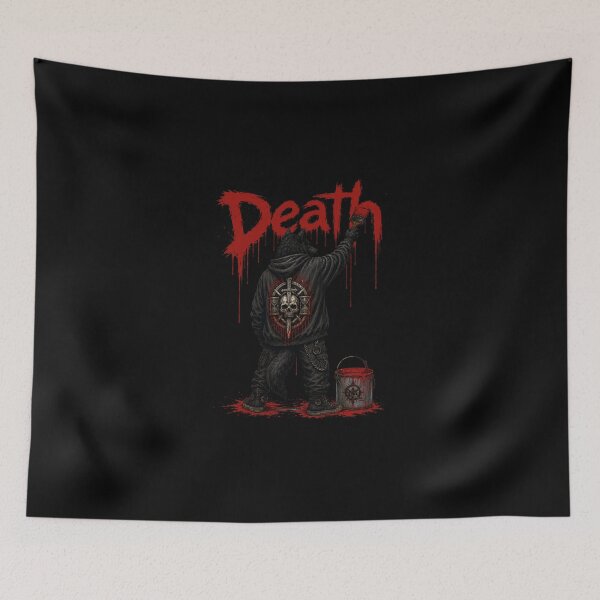 Item preview, Death Band Street Painter Grim Metal Design designed and sold by ZHISUART.