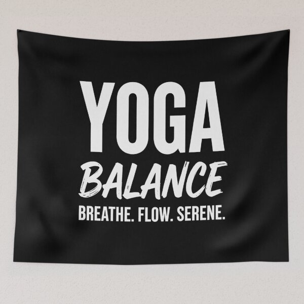 Item preview, Yoga Balance T-Shirt: Breathe, Flow, Serene Mindset designed and sold by FestivityFinds.