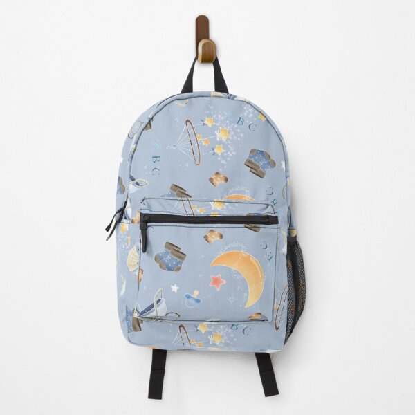 Item preview, Baby Blue Nursery Stars, Storks & Moon Seamless Pattern designed and sold by socreatively.