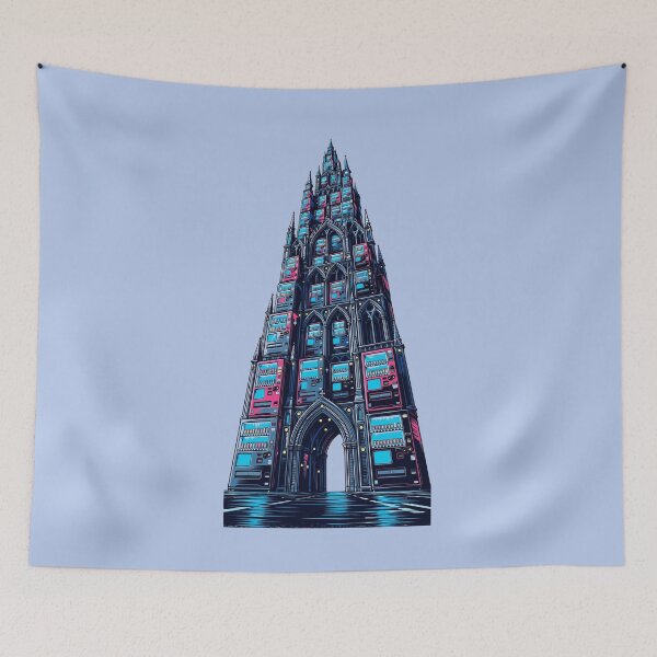 Item preview, Retrowave Vending Machine Cathedral designed and sold by KungPowUnicorn.