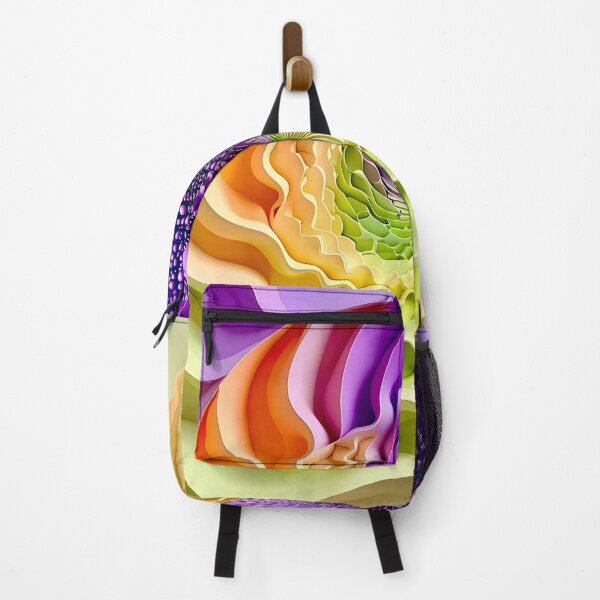Item preview, Colorful Spiral Abstraction in Purple Orange Green designed and sold by Vicky Brago-Mitchell®.