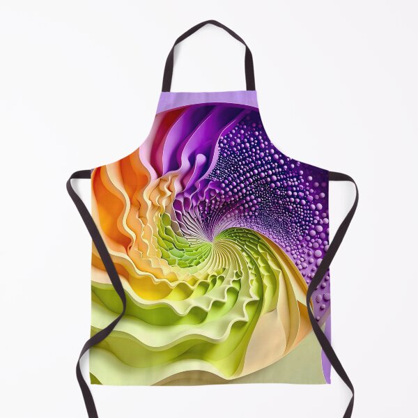 Item preview, Colorful Spiral Abstraction in Purple Orange Green designed and sold by Vicky Brago-Mitchell®.