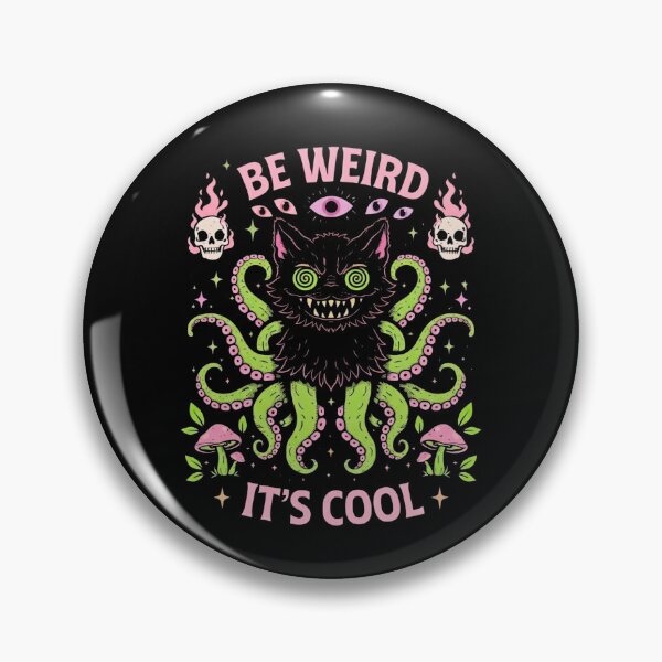 Item preview, Be Weird It's Cool - Pastel Goth Hypno Tentacle Cat designed and sold by PDGcreative.