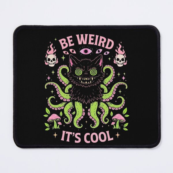Item preview, Be Weird It's Cool - Pastel Goth Hypno Tentacle Cat designed and sold by PDGcreative.