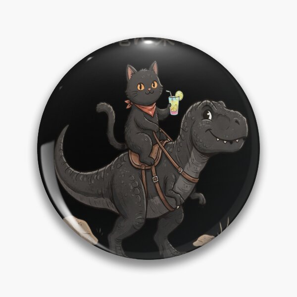 Item preview, Samurai Cat Rides a Dino – Cheers to designed and sold by Barbara8266.