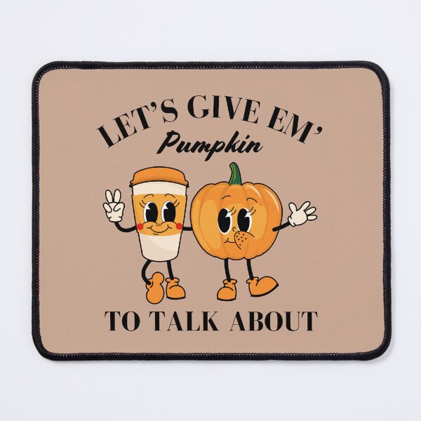 Item preview, Let's Give Em Pumpkin To Talk About Retro Fall Art designed and sold by MiaBellaGirl.