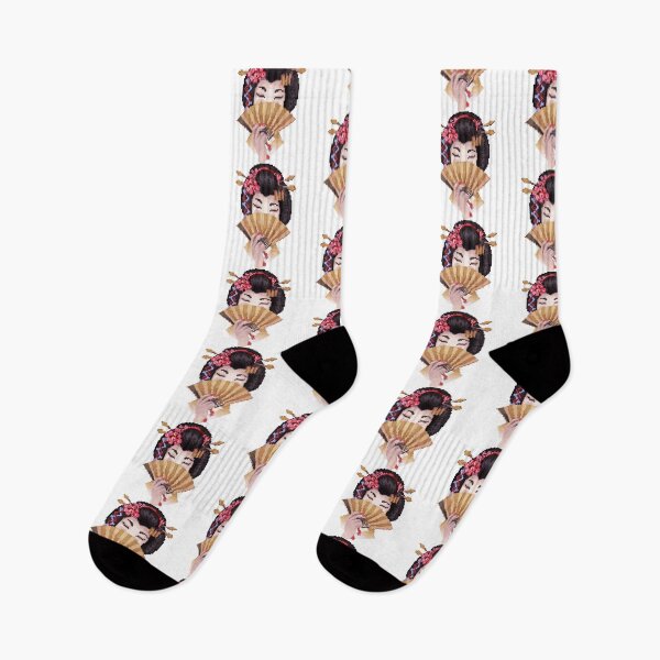 Item preview, Japanese Anime Girl Pixel Art with Pink Flowers and Kimono designed and sold by HopeDetour.