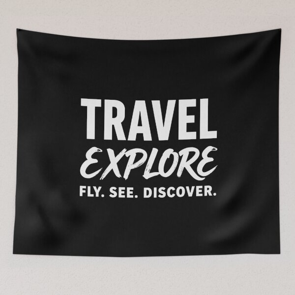 Item preview, Travel Explore: Fly, See, Discover T-Shirt Design designed and sold by FestivityFinds.