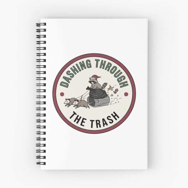 Item preview, Dashing Through the Trash Funny Raccoon Christmas designed and sold by LuloCreative.