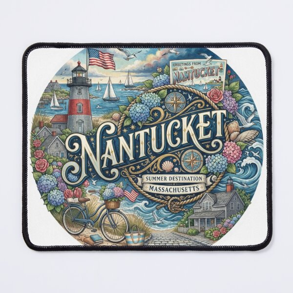 Item preview, Nantucket Island Summer Travel Sticker designed and sold by Imaginarium of Chaos falcon88 .
