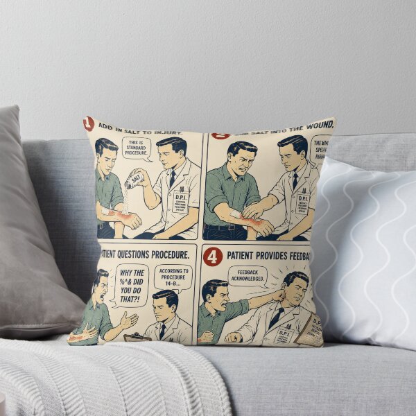 Item preview, When Injury Occurs – Retro Instructional Humor designed and sold by MythPrint Studio.