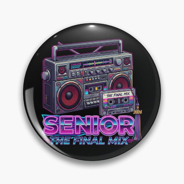 Item preview, Senior The Final Mix 80s Retro Boombox Cassette Graduation designed and sold by Uglyandcute.