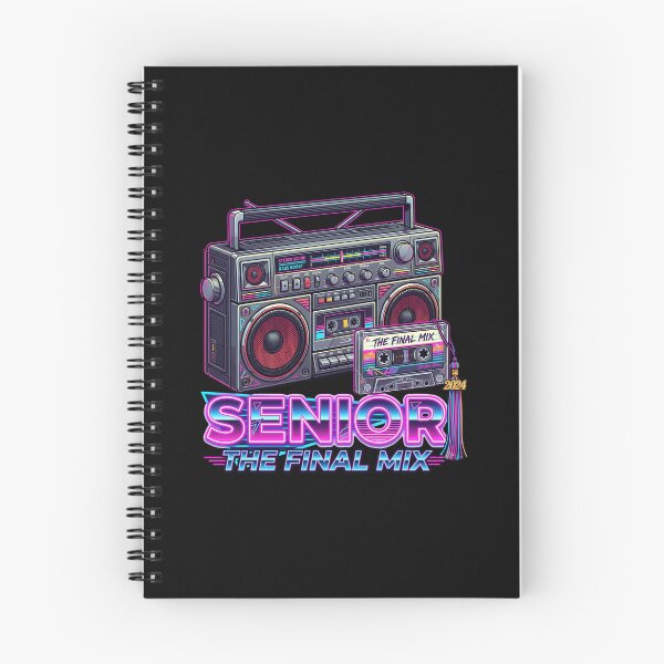 Item preview, Senior The Final Mix 80s Retro Boombox Cassette Graduation designed and sold by Uglyandcute.