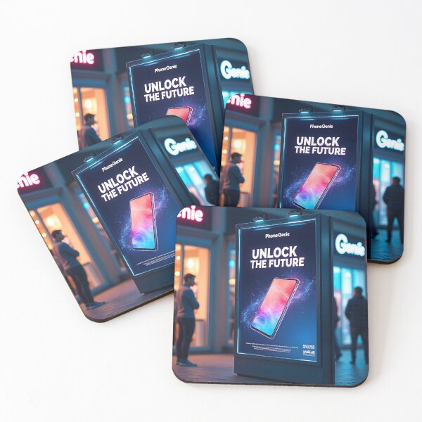 Item preview, Unlock The Future Smart Touch Poster: Neon Particle Tech Canvas designed and sold by Creative-RE.