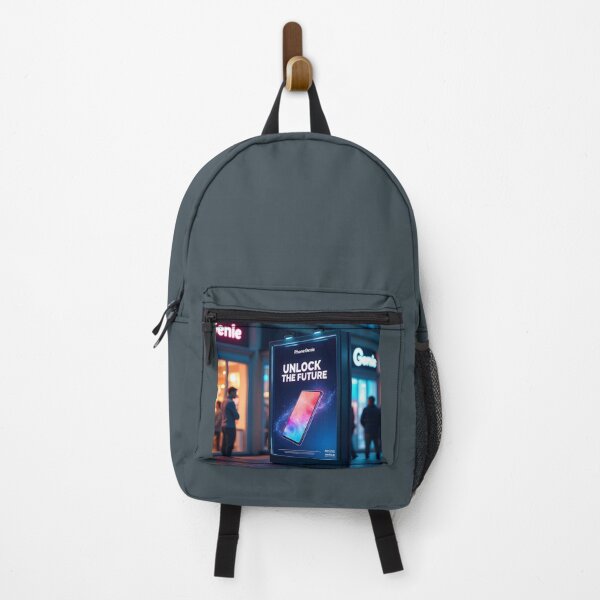 Item preview, Unlock The Future Smart Touch Poster: Neon Particle Tech Canvas designed and sold by Creative-RE.
