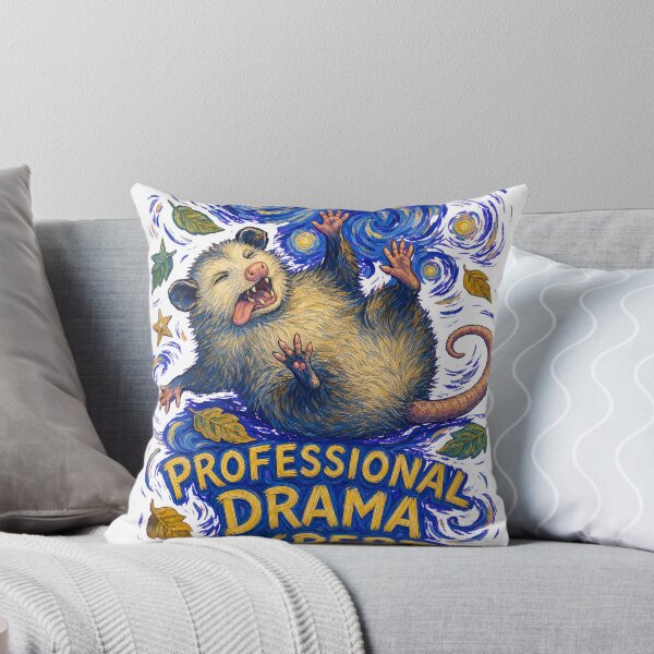 Item preview, Professional Drama Expert Funny Opossum Van Gogh T-Shirt designed and sold by KIDEnia.