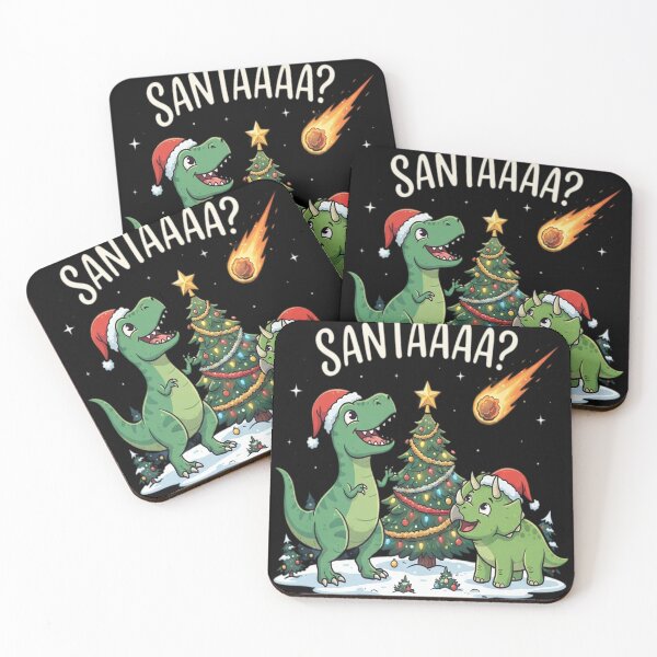 Item preview, Cute Meteor Santa Claus T-rex Dinosuar Christmas designed and sold by Barbara8266.