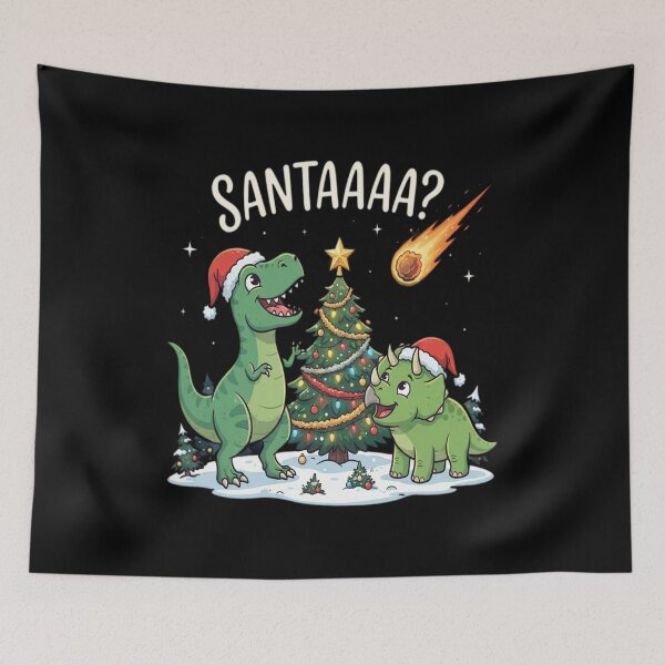 Item preview, Cute Meteor Santa Claus T-rex Dinosuar Christmas designed and sold by Barbara8266.