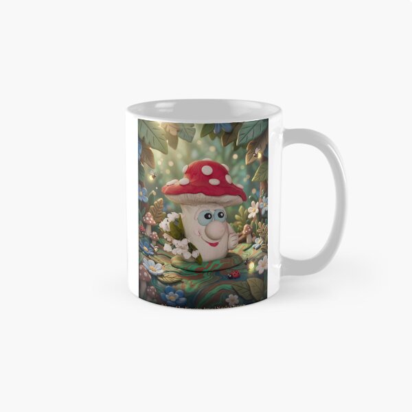 Item preview, Whimsical Mushroom Character in Enchanted Forest designed and sold by Andrey Yurkevich Art.