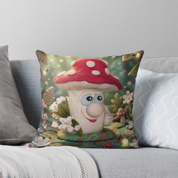 Item preview, Whimsical Mushroom Character in Enchanted Forest designed and sold by Andrey Yurkevich Art.