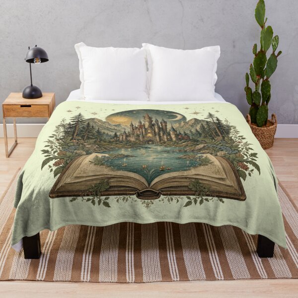 Item preview, Fantasy Castle Emerging from Open Book Magical Storybook designed and sold by CF_VintageDesign.