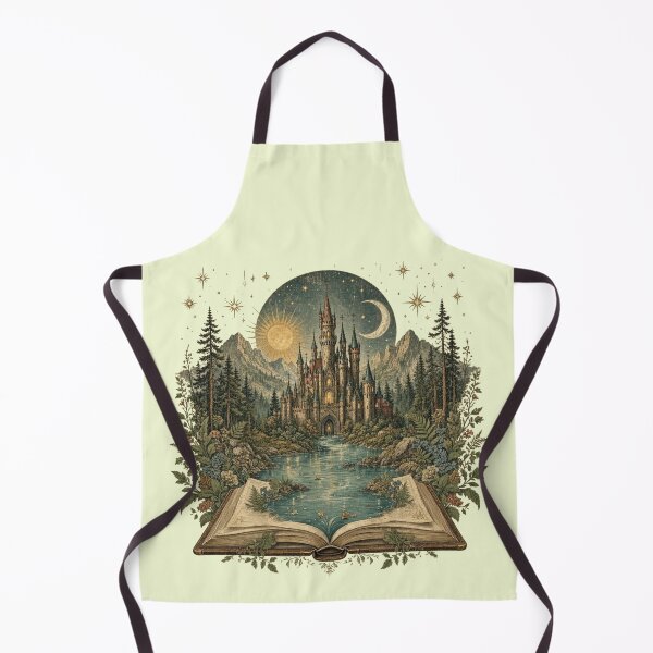 Item preview, Fantasy Castle Emerging from Open Book Magical Storybook designed and sold by CF_VintageDesign.