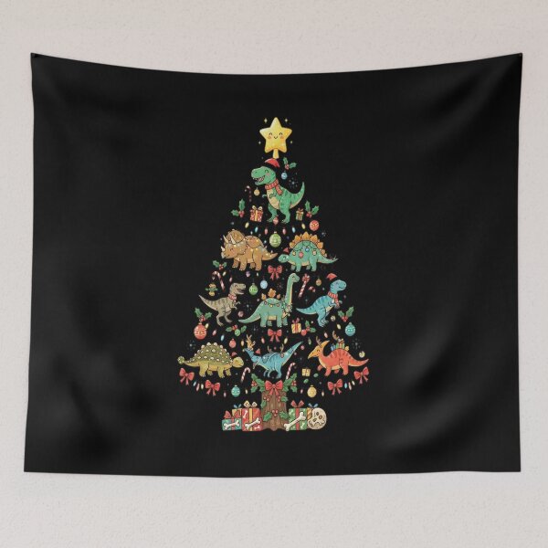 Item preview, Funny Dinosaur Rex Christmas Lights Tree Shirt Santa designed and sold by Barbara8266.