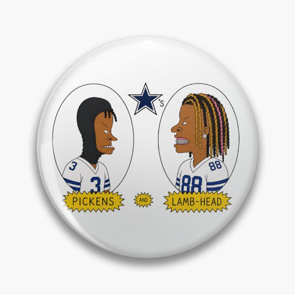 Item preview, CeeDee Lamb & George Pickens – Dallas Cowboys Beavis & Butt-Head Parody designed and sold by 998lc.