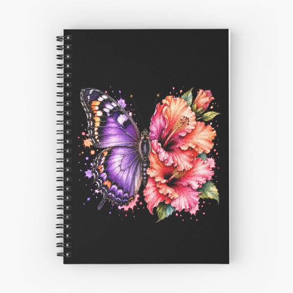 Item preview, Hibiscus Double Butterfly Watercolor Illustration designed and sold by ColorSplash123.