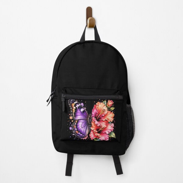 Item preview, Hibiscus Double Butterfly Watercolor Illustration designed and sold by ColorSplash123.