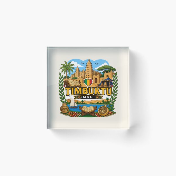Item preview, Timbuktu, Mali - Historic Desert City, Cultural Design designed and sold by Myra365Art.
