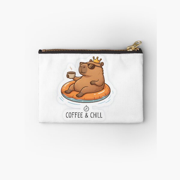 Item preview, Cute Capybara Chilling on Float with Coffee - Funny Animal Summer Vibes designed and sold by maykgg.