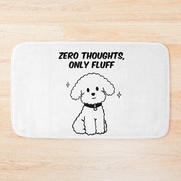 Item preview, Zero Thoughts Only Fluff Cute Fluffy Dog Humor designed and sold by pinkystickstore.
