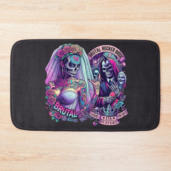 Item preview, Brutal Rocker Bride Sugar Skull designed and sold by Voodoo Store Paranormal Collections.
