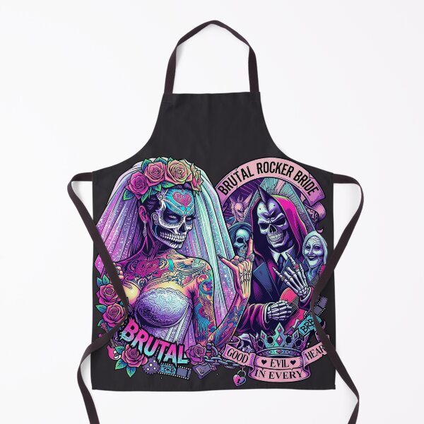 Item preview, Brutal Rocker Bride Sugar Skull designed and sold by Voodoo Store Paranormal Collections.
