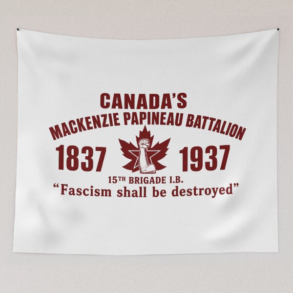 Item preview, Canadas Mackenzie Papineau Battalion Antifascist Commemorative Artwork Print designed and sold by PinUpPizzazz.