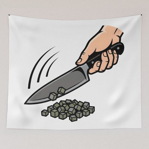 Item preview, Sharp Knife and Cutting Board Graphic – Bold Kitchen Chef Design designed and sold by StickerNestYou.