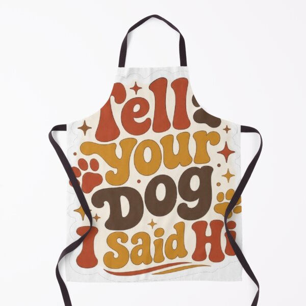 Item preview, Tell Your Dog I Said Hi - Retro 70s Paw Print Design designed and sold by OverthoughtStudio.