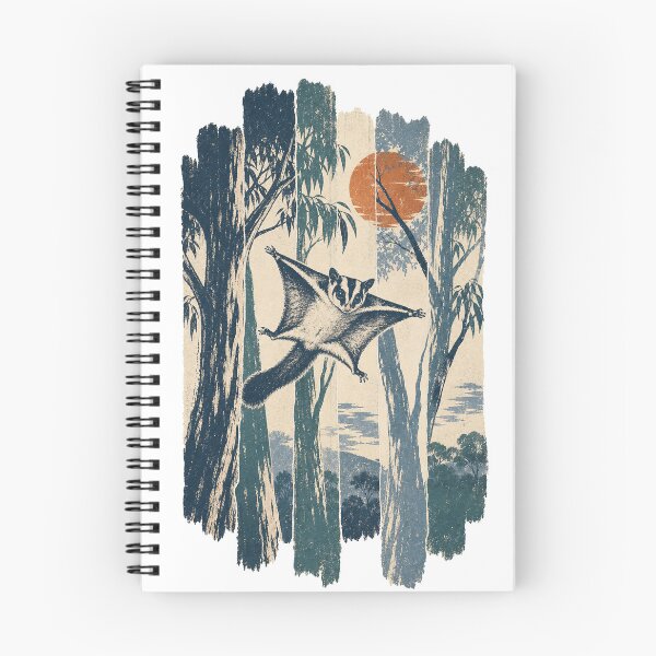 Item preview, Sugar Glider in the Eucalyptus Trees Wild Animal Nature Illustration designed and sold by VisualArtsOasis.