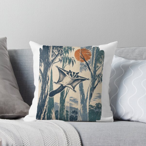 Item preview, Sugar Glider in the Eucalyptus Trees Wild Animal Nature Illustration designed and sold by VisualArtsOasis.