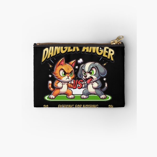 Item preview, Danger Anger Cat Vs Dog - Funny Fighting For Nothing Arcade Art designed and sold by GenZFashion000.