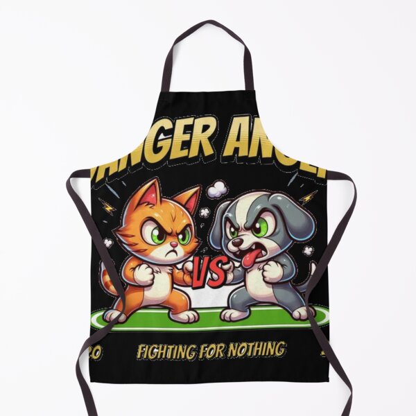 Item preview, Danger Anger Cat Vs Dog - Funny Fighting For Nothing Arcade Art designed and sold by GenZFashion000.