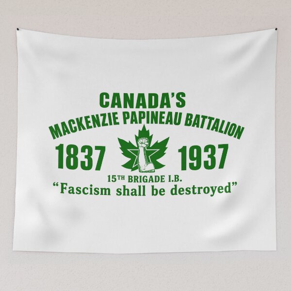 Item preview, Canadas Mackenzie Papineau Battalion Antifascist Commemorative Artwork Print designed and sold by PinUpPizzazz.
