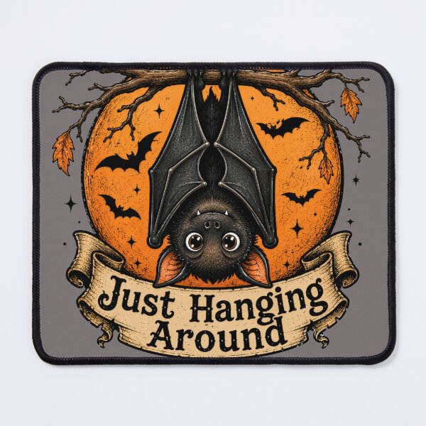 Item preview, Halloween "Just Hanging Around" Bat designed and sold by ThePlace2BeN.